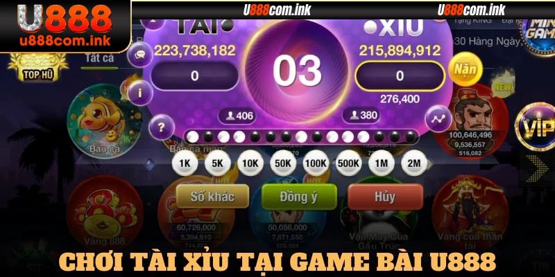 Phát tài cùng bàn cược Tài Xỉu game bài U888